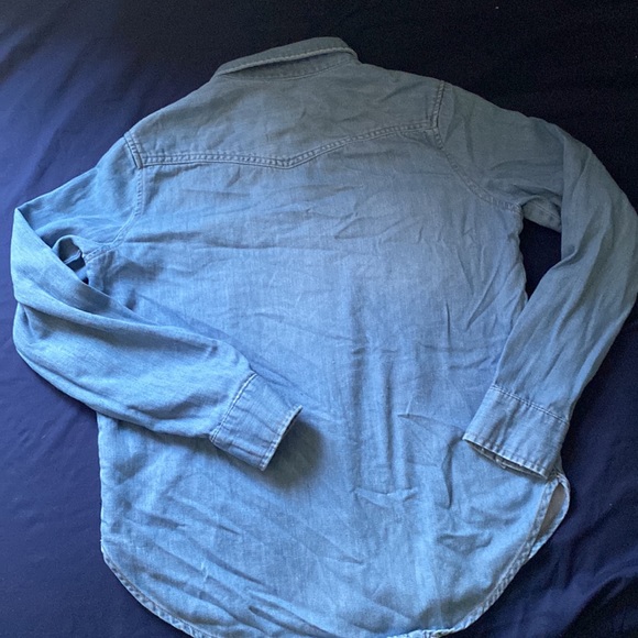 Long sleeve denim button down shirt - Picture 5 of 6